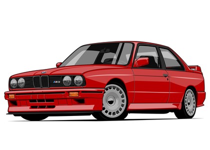 Ворсовые коврики на BMW 3 (E30) 1982 - 1994 в Кирове