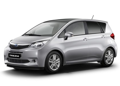 Ворсовые коврики на Subaru Trezia 2010 - 2016 в Кирове
