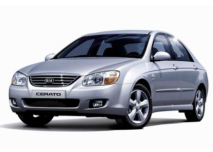 Ворсовые коврики на KIA Cerato I 2004 - 2008 в Кирове